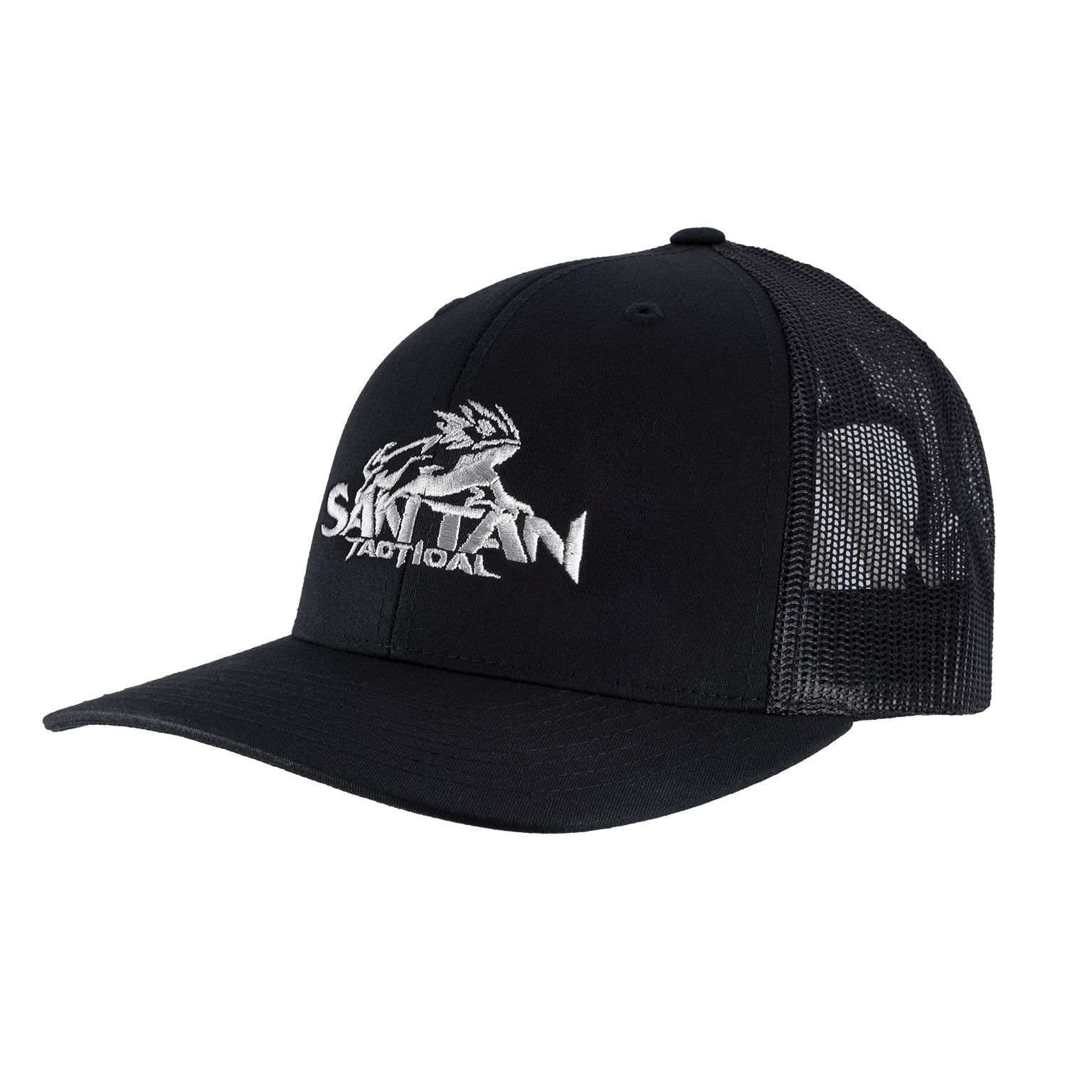 STT Snap Back Gray Center Logo Hat - Black