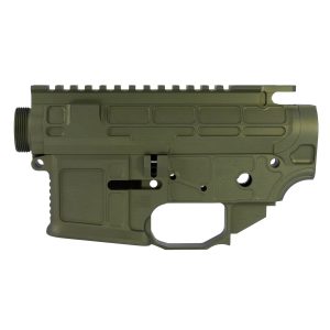 STT-15L Lite PILLAR Billet Receiver Combo - Olive Drab Green Anodized Back