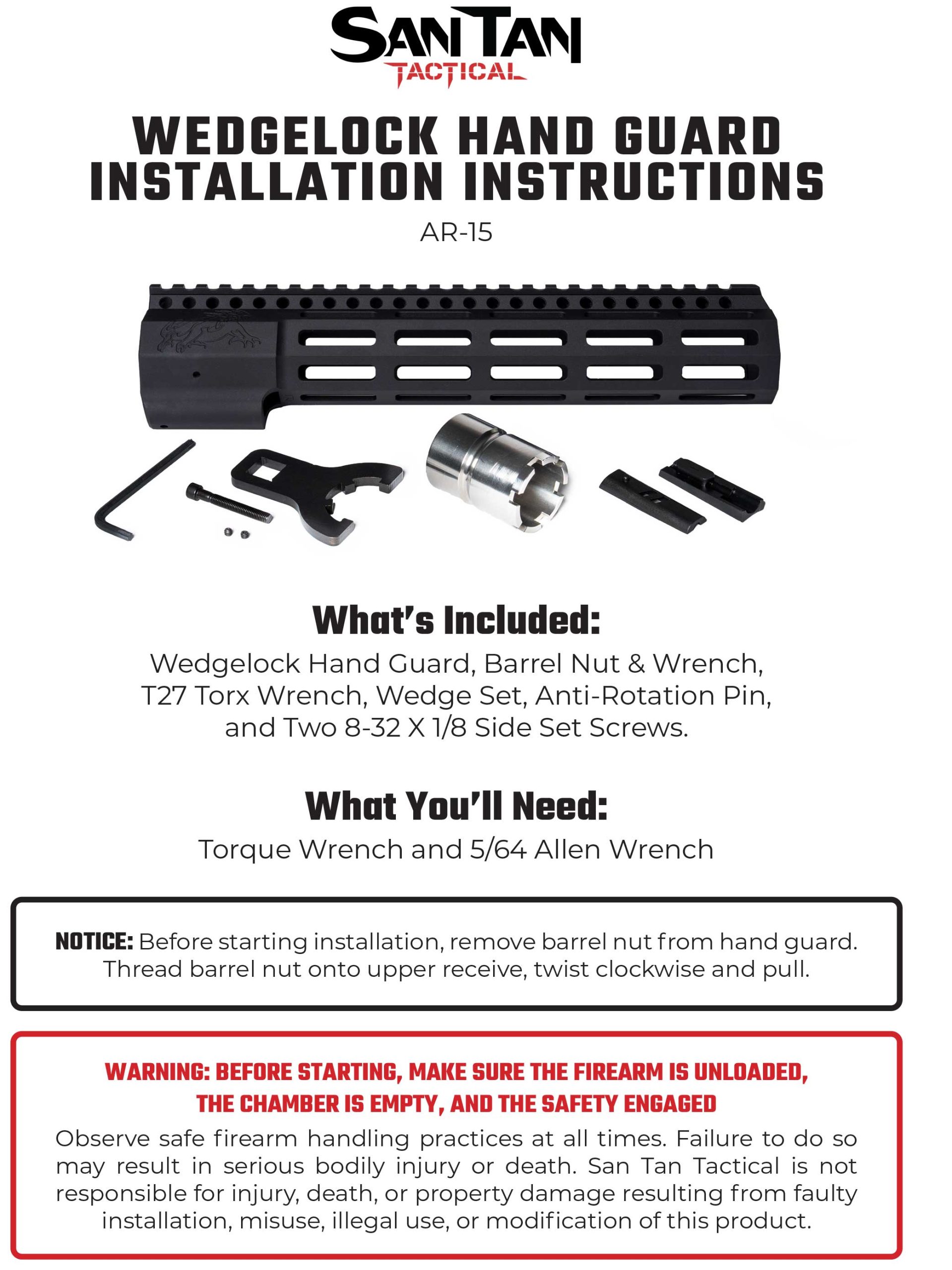STT-Wedgelock-Hand-Guard-Installation-Instructions